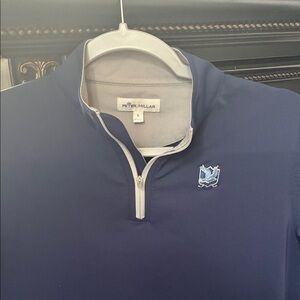 Peter Millar 
Navy Blue Quarter-Zip Pullover